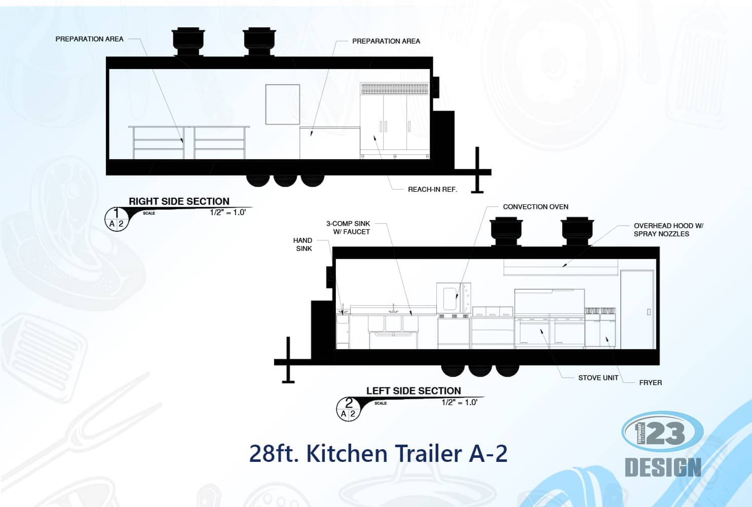 28ft Kitchen Trailer A-2