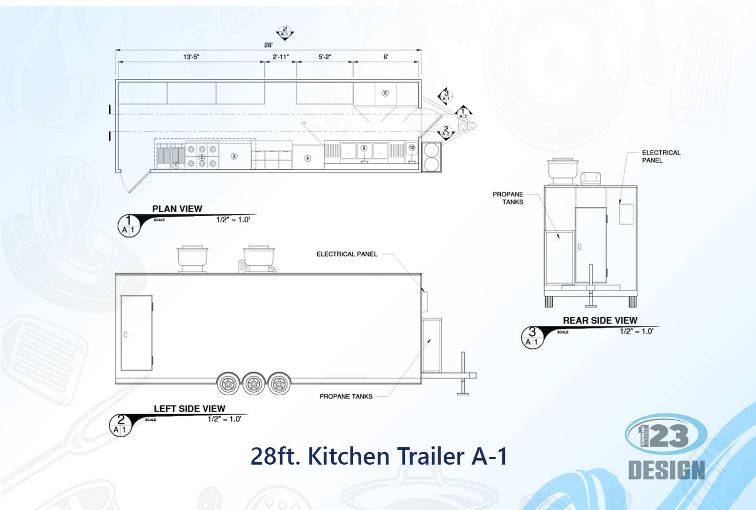 28ft Kitchen Trailer