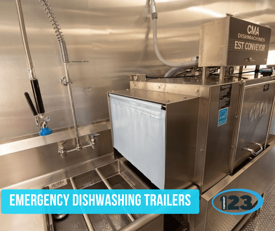 Emergency Dishwashing Trailers