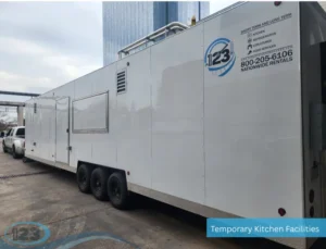Temporary Kitchens Mobile kitchen trailer exterior